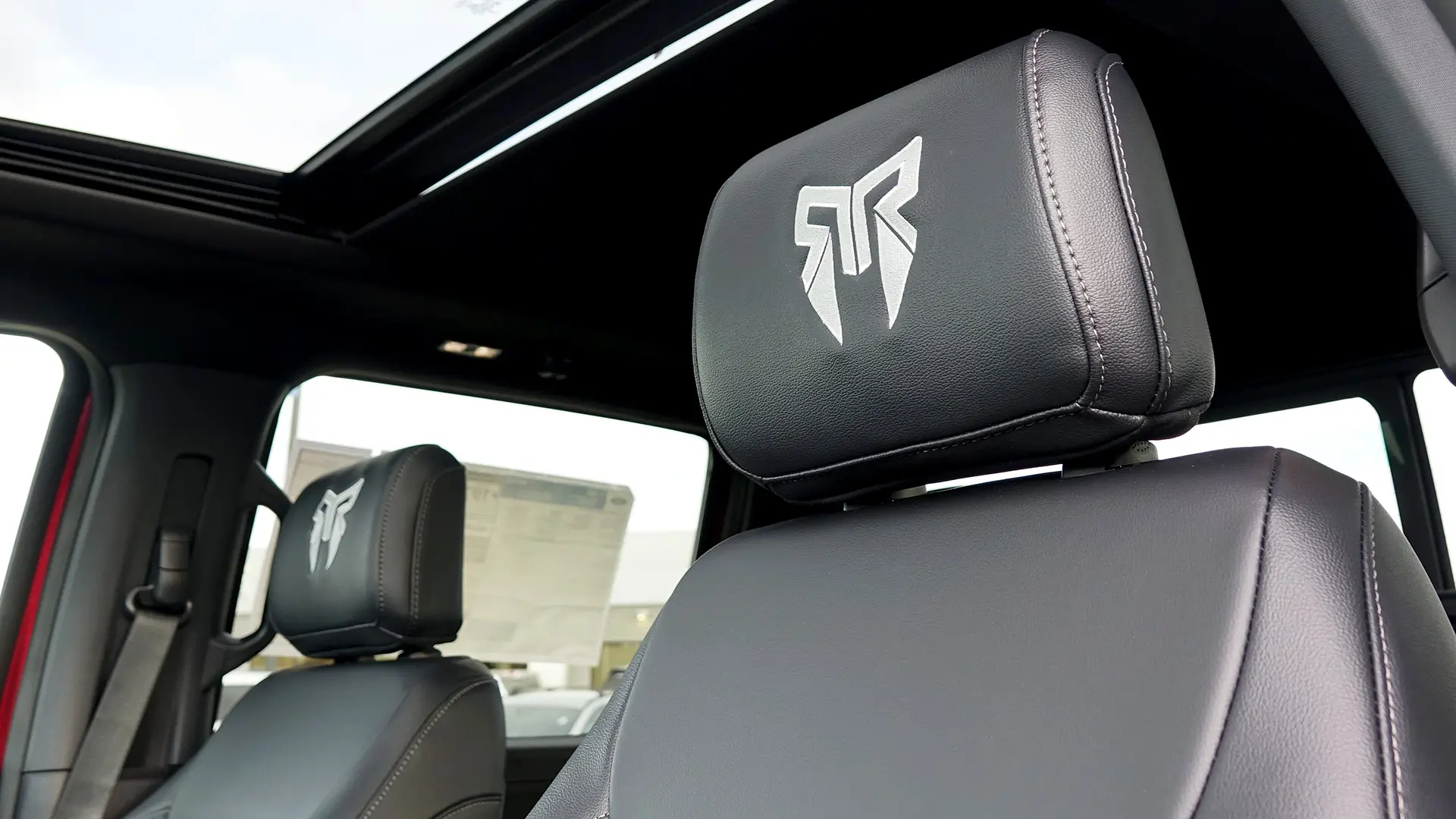 F-150 Red Interior Seat Detail